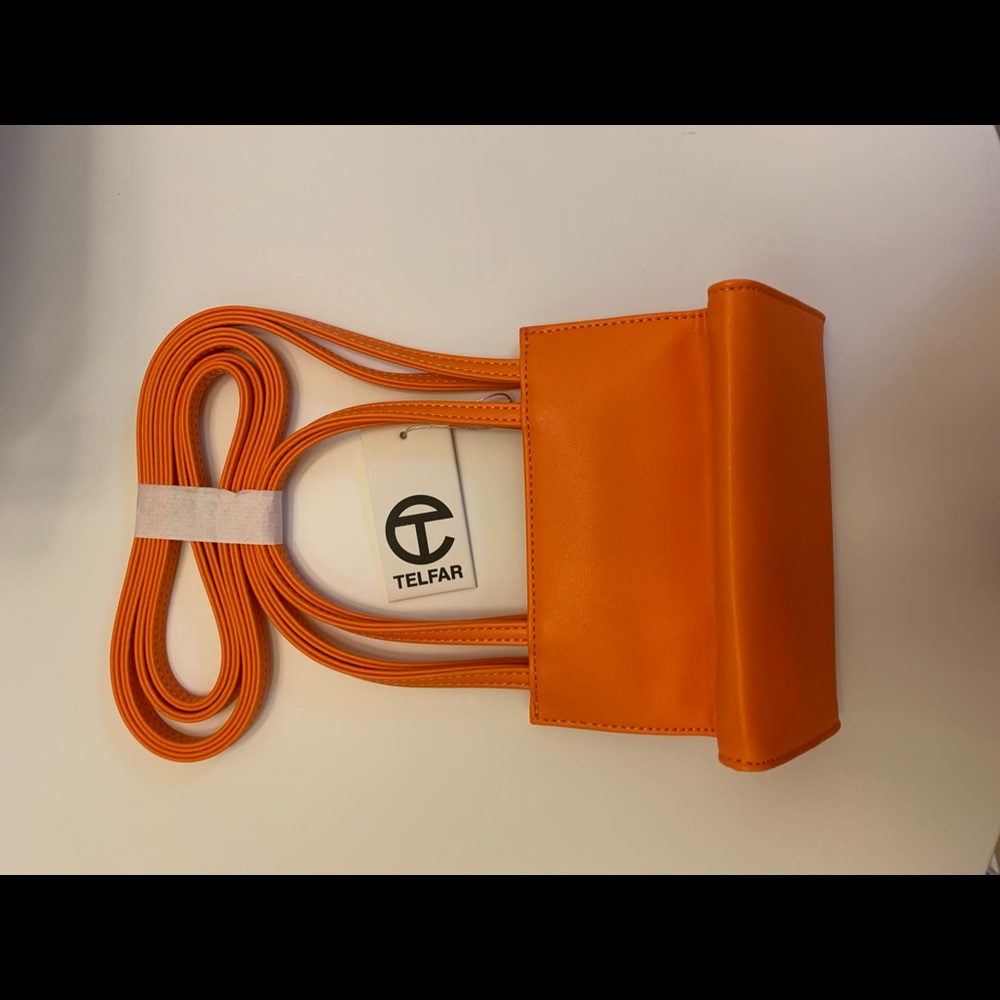 NEW!  telfar small shopping bag in orange. - Picture 8 of 9